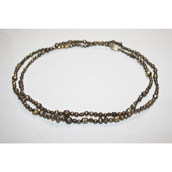 Antique Ethnic Sterling Silver Beaded Necklace - Picture 2 of 10